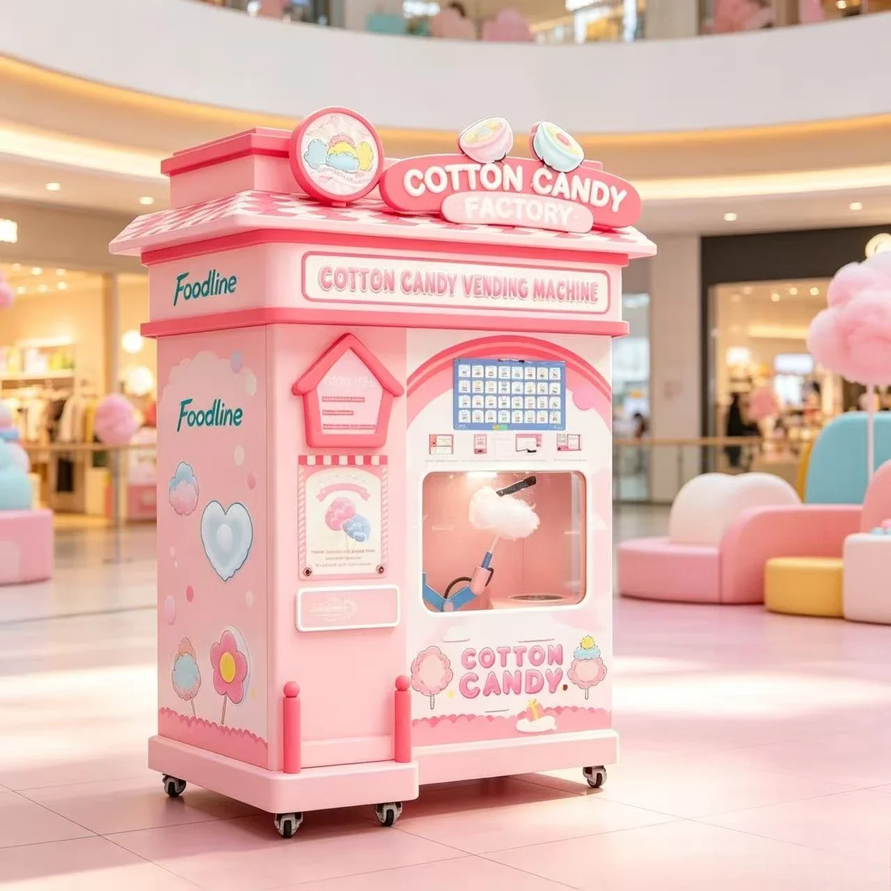 FL High performance cotton candy machine, top-level machine