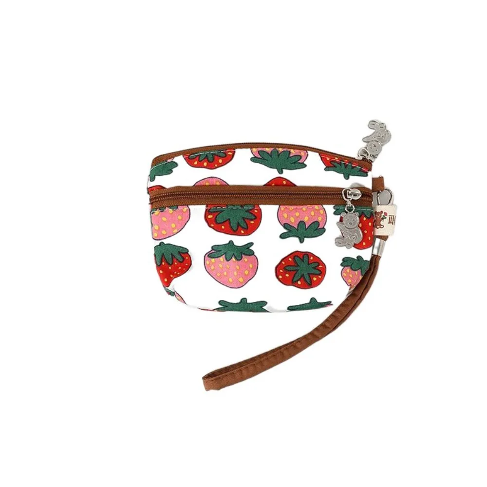 

Multifuctional Elderly Floral Coin Purse Korean Style Cotton Mini Canvas Storage Bag Card Holder Retro Small Item Bag Outdoor