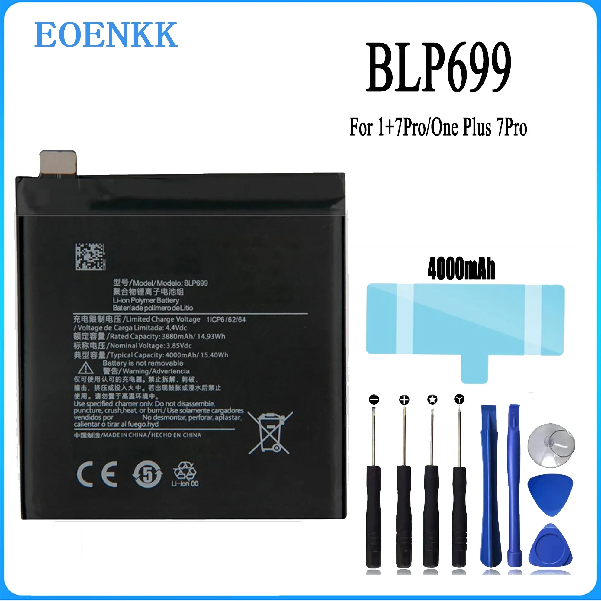 

Original BLP699 Phone Battery For OnePlus 7 Pro One Plus 7 Pro Original Replacement Battery 4000mAh