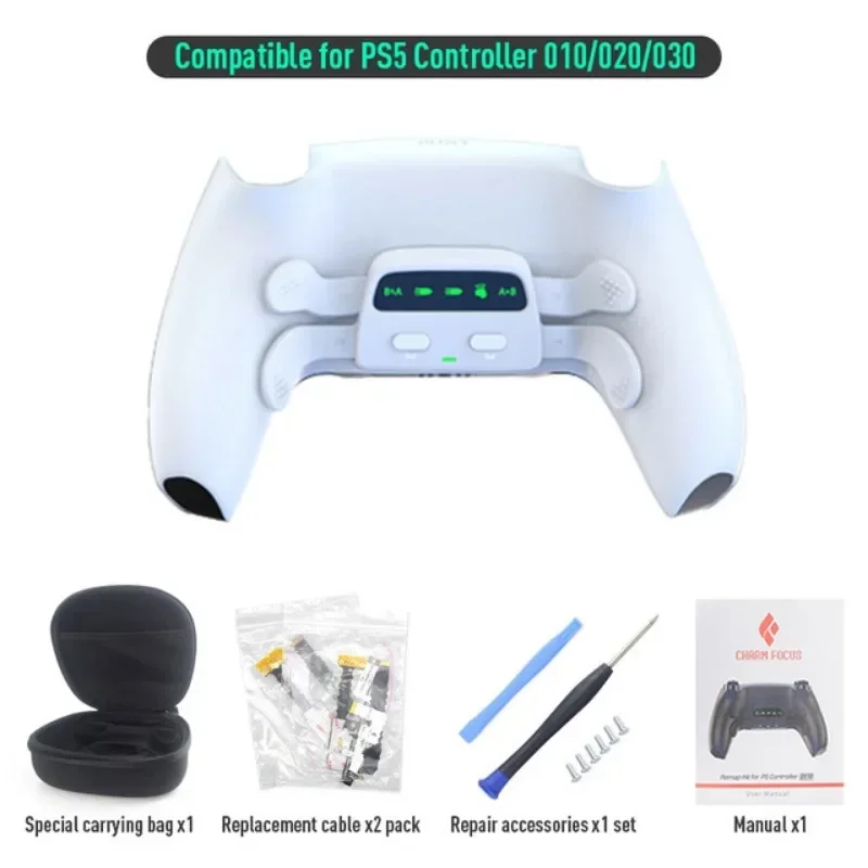 PS5-controller Bluetooth-gamepad Elite Quad Back-knoppen Programmeerbare aangepaste kaart brengen Burst-back-knoppen op drie niveaus