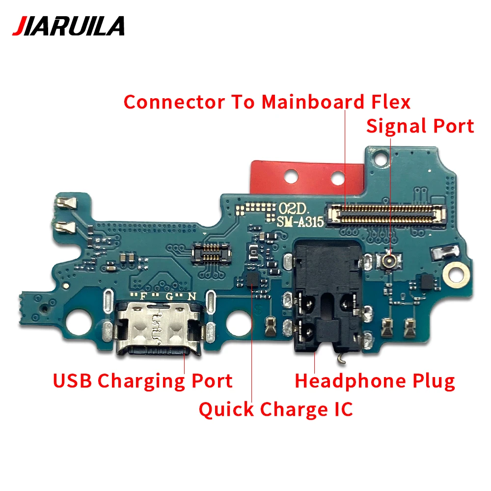 USB Port Charger Dock Plug Main Board Motherboard Connector Charging Flex Microphone Board For Samsung A11 A21 A31 A41 A51 A71