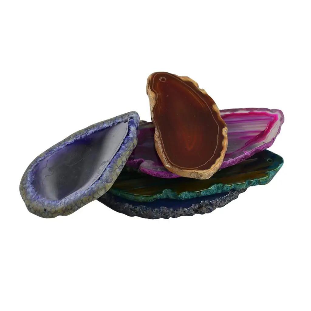 

6 шт. нерегулярные кулоны из агата, подвески, аксессуары для изготовления ювелирных изделий, кусочки агата, кулон, аксессуары для изготовления ювелирных изделий