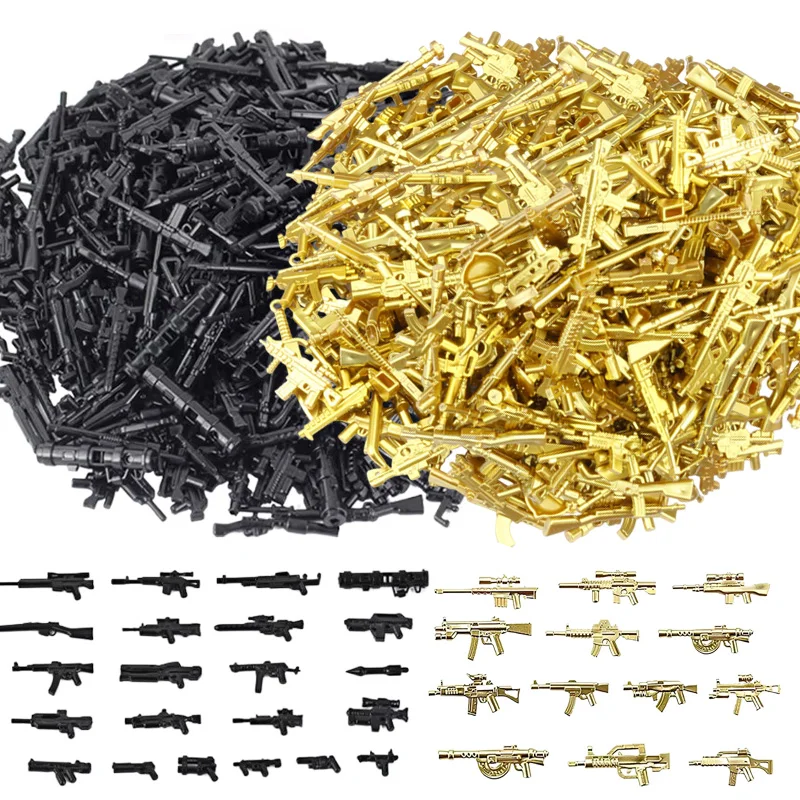 50/100pcs Simulation Mini Firearm Model Plastic Micro Ornaments Party Favors Bulk Gifts for Guests Military Enthusiast TMZ