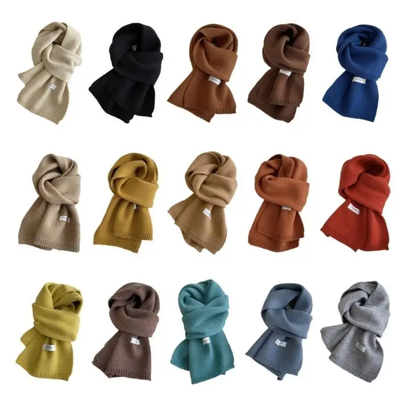 Bufanda invierno 652F, bufandas para mujer, bufandas otoño sólidas para adultos, abrigo para mujer