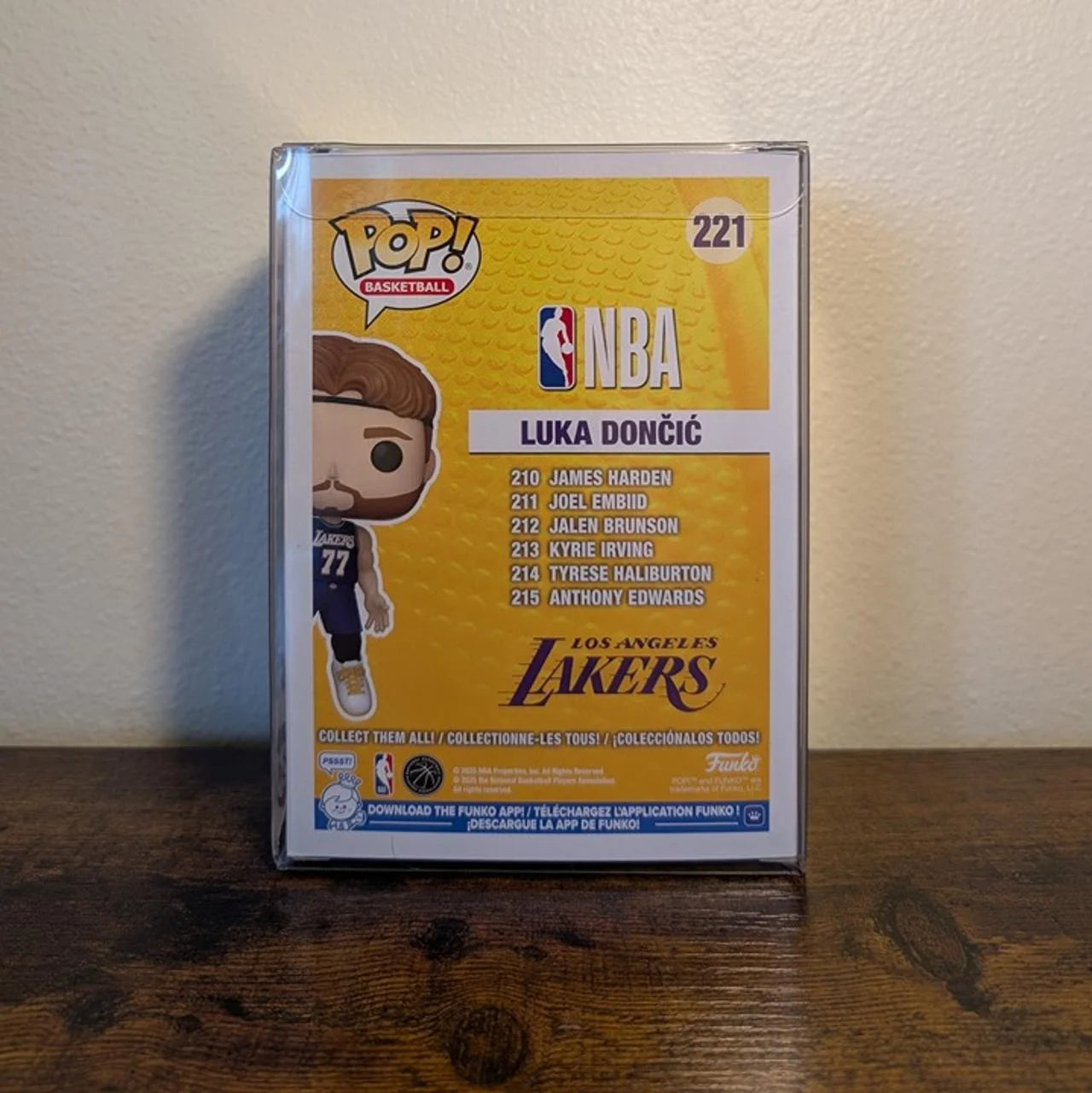 Funko Pop NBA Luka Dončić 2025 Statement Edition Uniform Vinyl Figure 221 Officially Licensed Collectible Desktop Decor Gift view 3