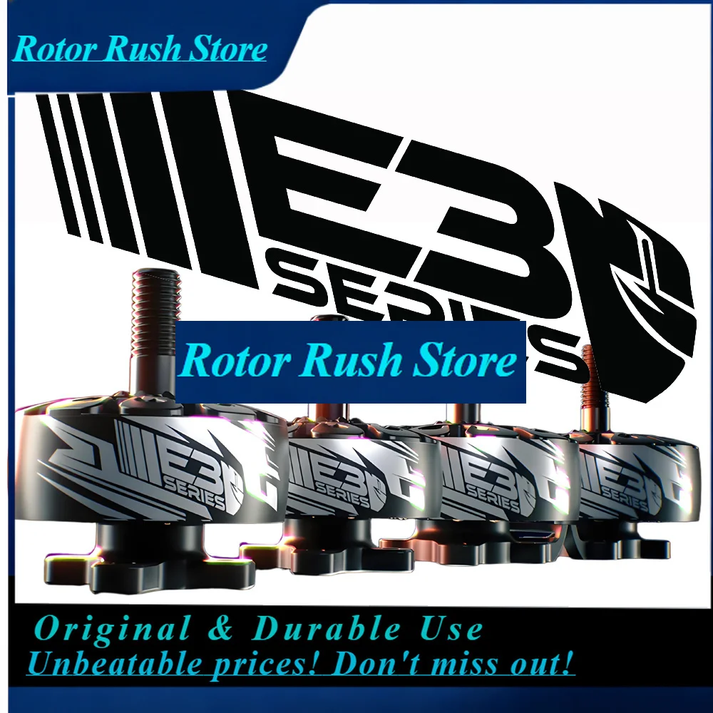 RoRuS4pcs/lot Emax ECOIII E3 2207 2306 2807 2808 Brushless Motor Compatible With 5inch 7inch Freestyle FPV Drone