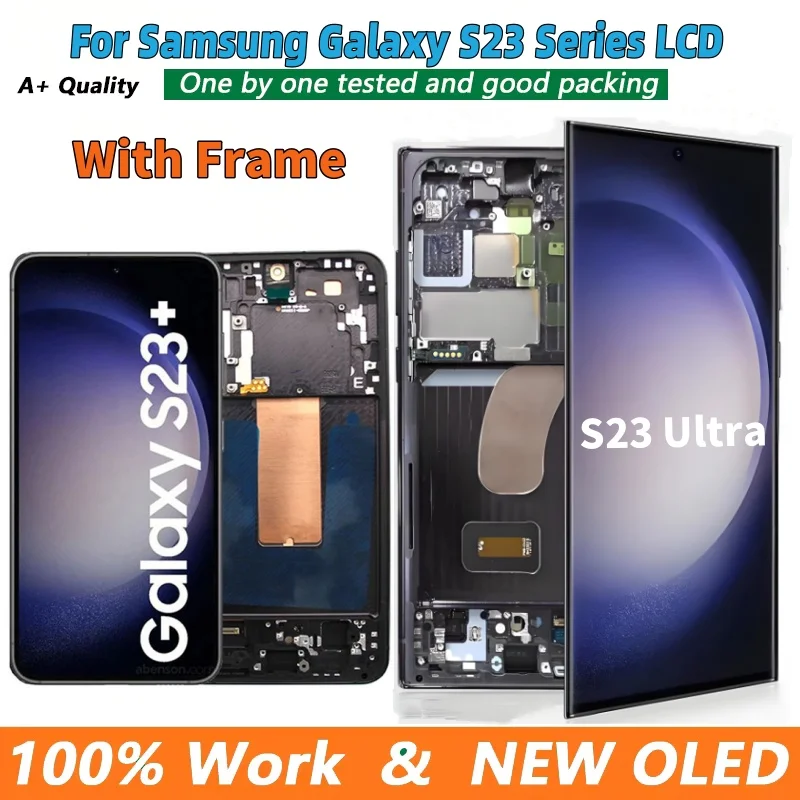 

OLED S23 S911 LCD For Samsung Galaxy 5G S23 Ultra S918B S918U S23Plus S916B S916U display LCD Touch Screen Parts Replacement