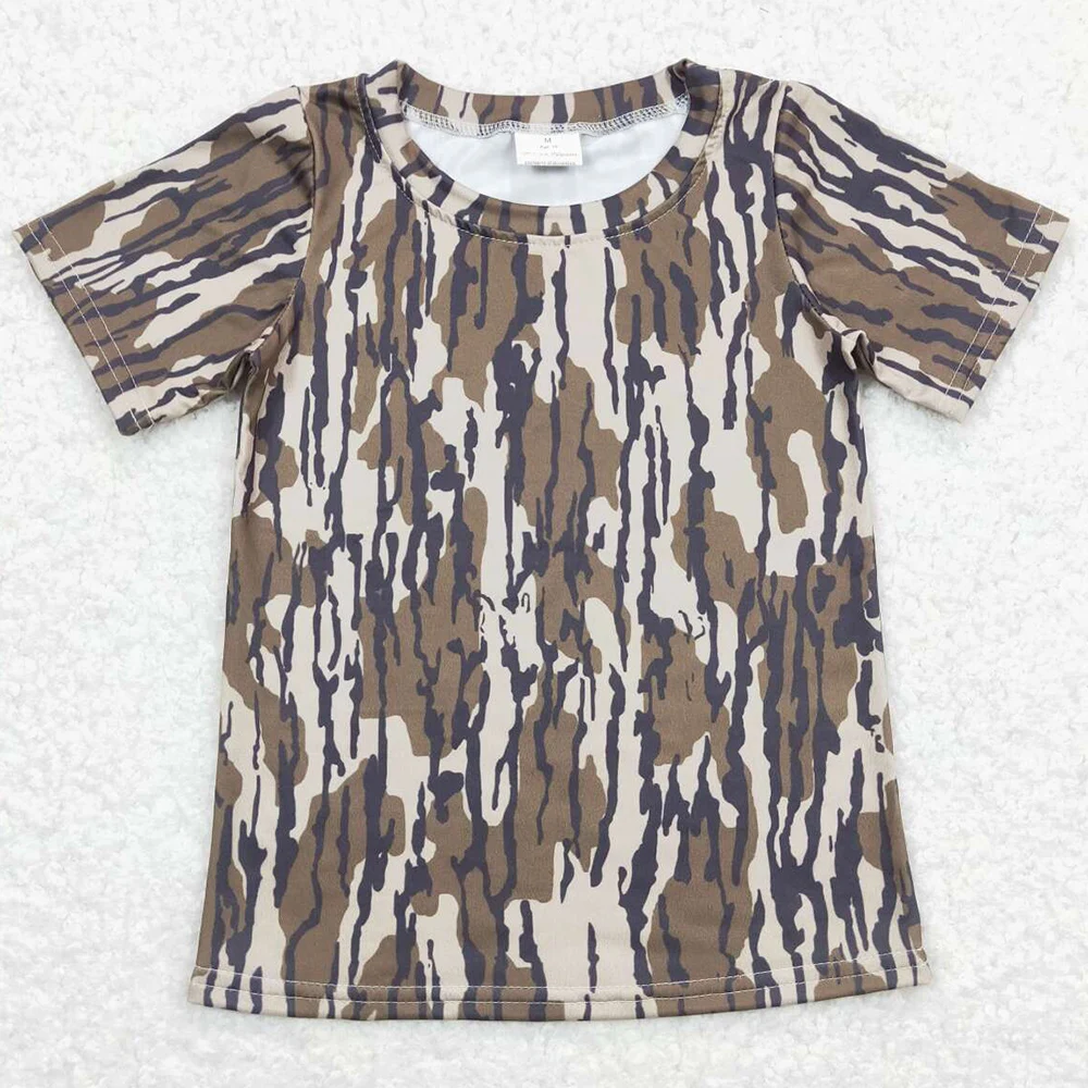 Boutique Baby Boys Clothes Camo Short Sleeve Tee Shirts Tops Rompers Brother Styles Fashion Infant Baby Rompers Boys T-shirts