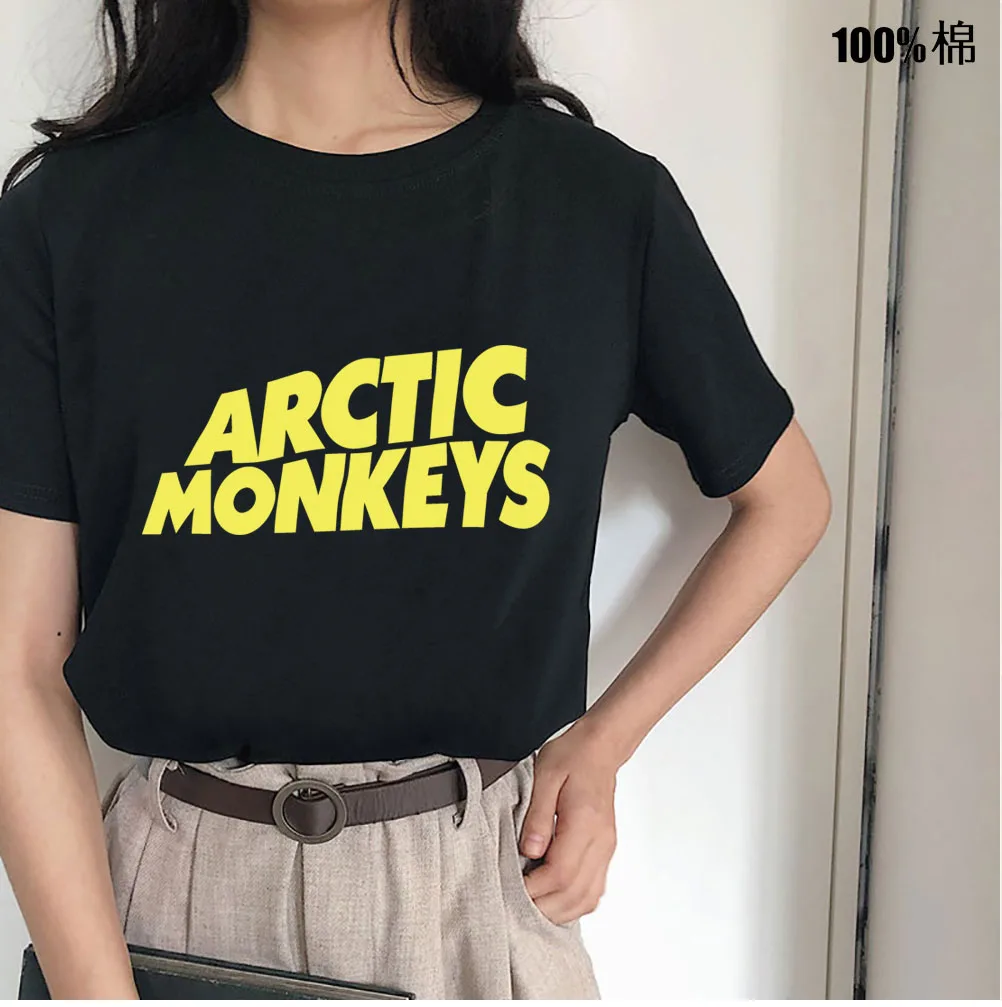 2022 new arrived arctic monkeys t shirt women Cotton streetwear vintage tshirt women Harajuku Hip Hop Tee Basic T-shirt Hipster