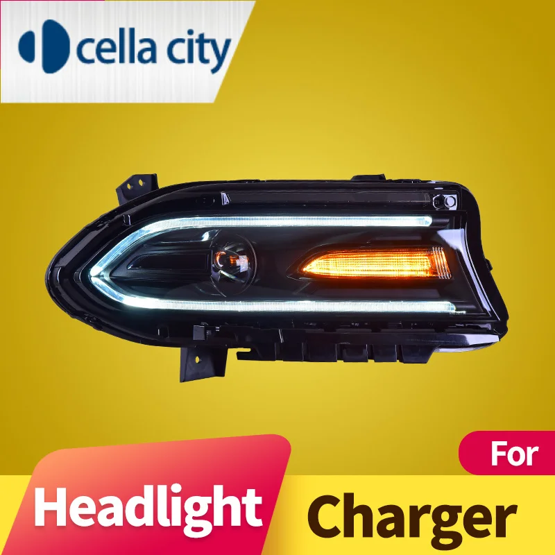 

Headlight Assembly For Dodge Charger 2015-2020 LED DRL LED Turn Signal Xenon Low Beam High Beam