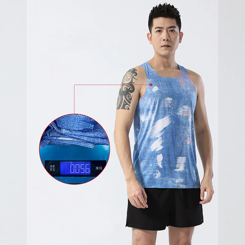 Adult Men Women Running Hiking Shirts Tight Gym Tank Top Fitness Marathon T-shirts Sport Exercise Basketball Vest Clothes B22 image 4