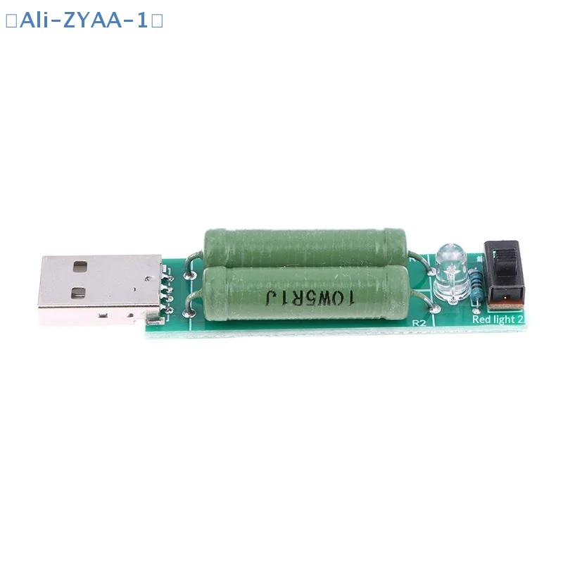 【ZYAA-1】USB Load Tester Mini Power Bank Discharge Resistor W/Switch 2A/1A Resistance Tester Module