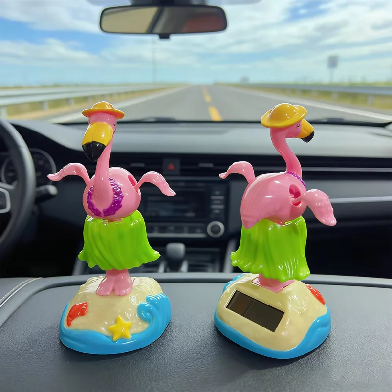 

car ornament, cute flamingo car wobble / nodding ornament, car interior decoration, home decor ornament, car gift for girls