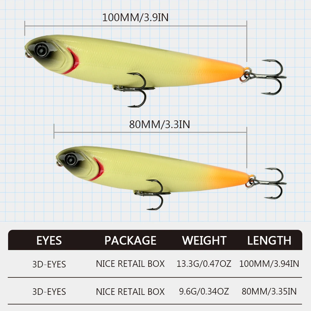WATERBOY 8cm 9g 10cm 13g matita esca da Pesca esca artificiale dura Stickbait nuovo arriva Hot Fish Lure fabbricazione Wobbler Pesca