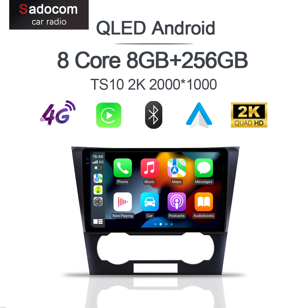 2K 2000*1200 무선 Carplay13.0 8G + 128G IPS 자동차 안드로이드 플레이어 멀티미디어 GPS WIFI autoradio For Chevrolet Epica 2006 - 2012