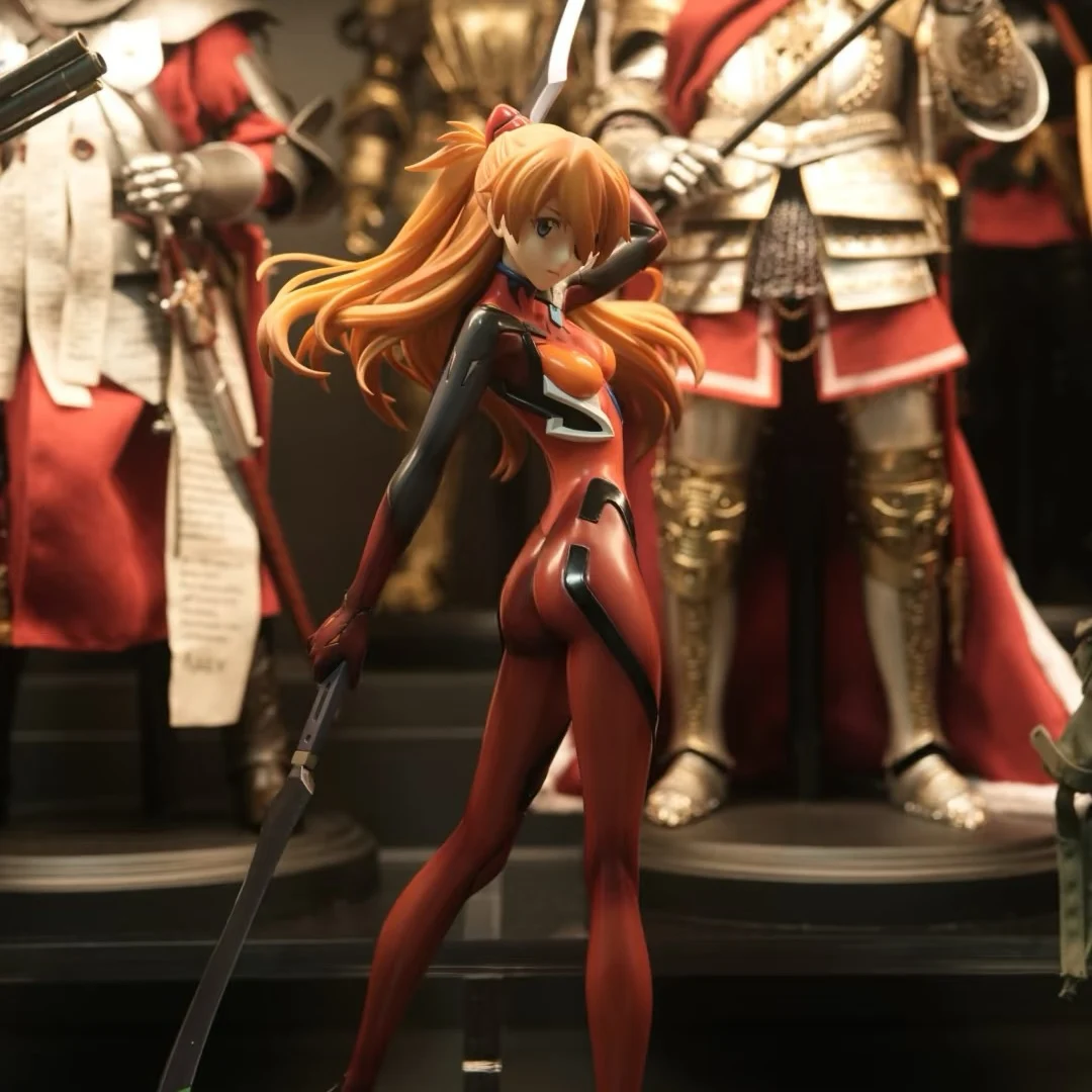 [Top Version] Czerwony Strój Bojowy Figurka Asuki, Wojowniczka Evangelii Nowego Wieku Eva Ornament Prezent Animacja