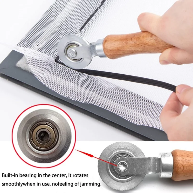 Инструмент для скручивания экрана, инструменты для ремонта и установки экранов на окна и двери, скругленный ролик, выпуклые и вогнутые ролики с подшипником