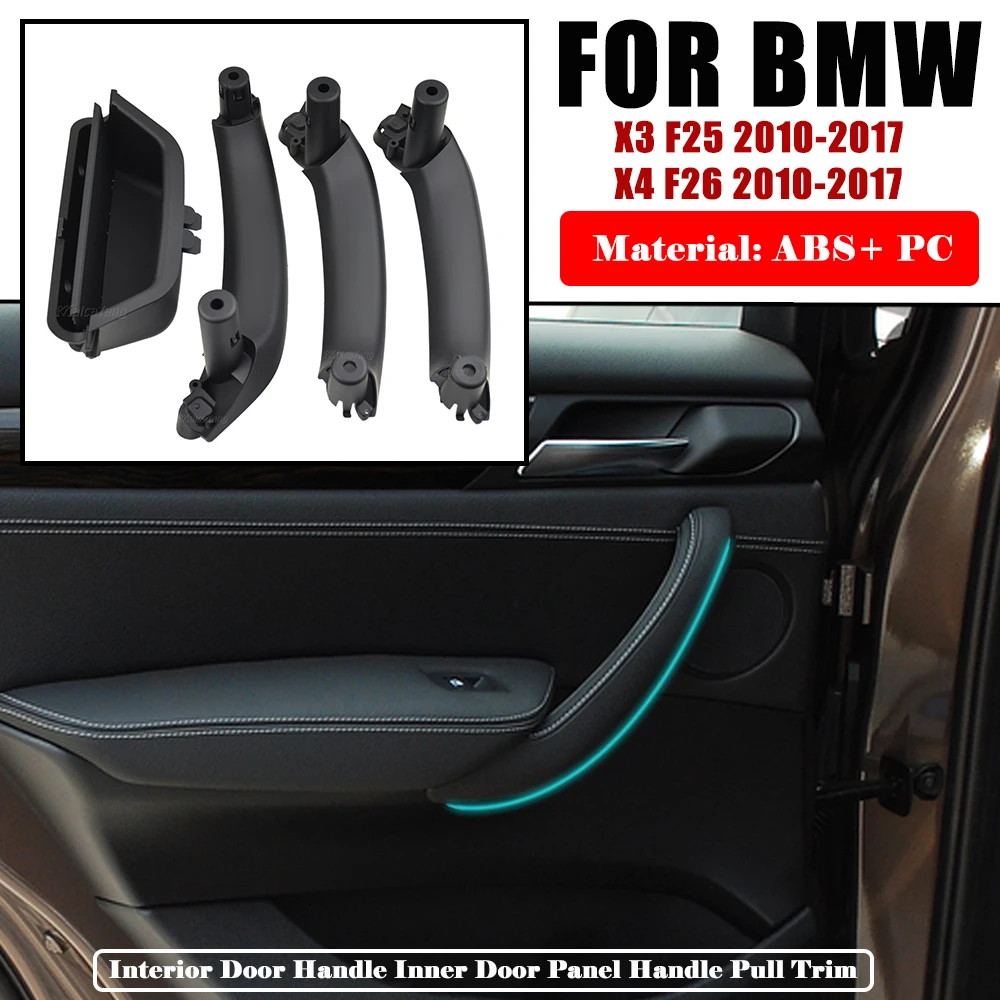 LHD/RHD For BMW X3 X4 F25 F26 2010 2011 2012 2013-2016 Full Set Interior Door Handle Panel Trim Cover 51417250307 51419209213