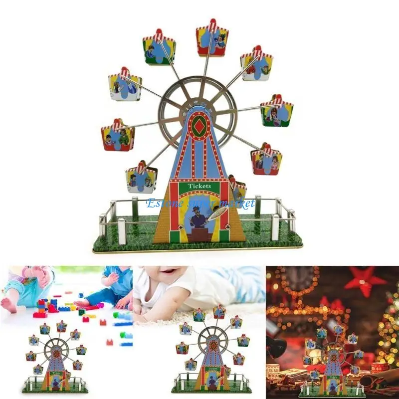 

090B Musical Wind up Ferris Wheel for Parent Child Interaction for Birthday/Christmas