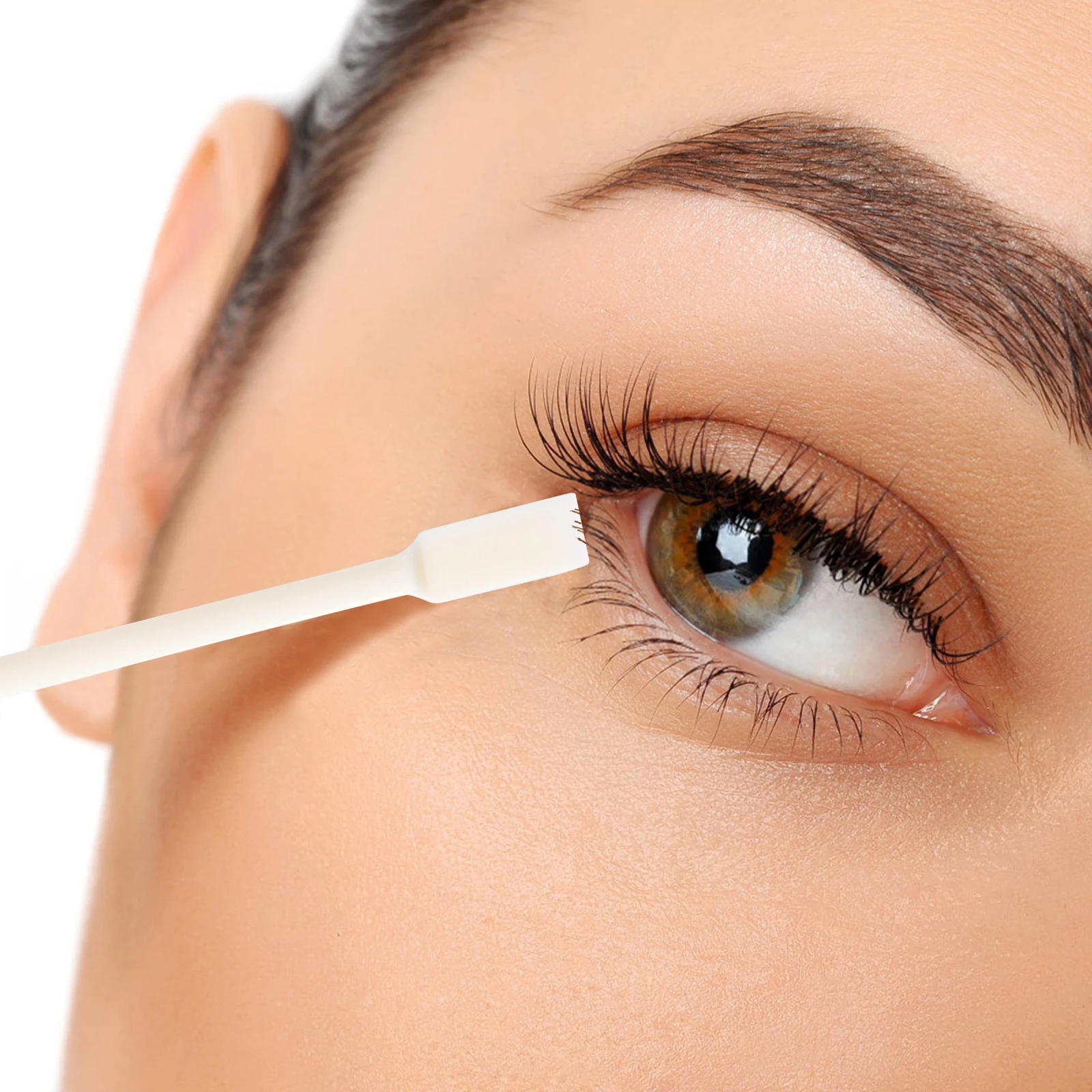 100 قطعة أداة رفع الرموش الساخن لاش تمديد إبرة رمش رافع يختار البلاستيك مقاومة للحرارة لاش تطعيم أدوات