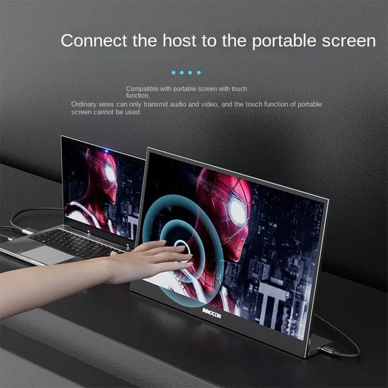 Unidirectional Displayport to USBC cable 4K@60Hz DP to Type C adapter Cable used for Computer Monitor Projector Portable Screen view 5