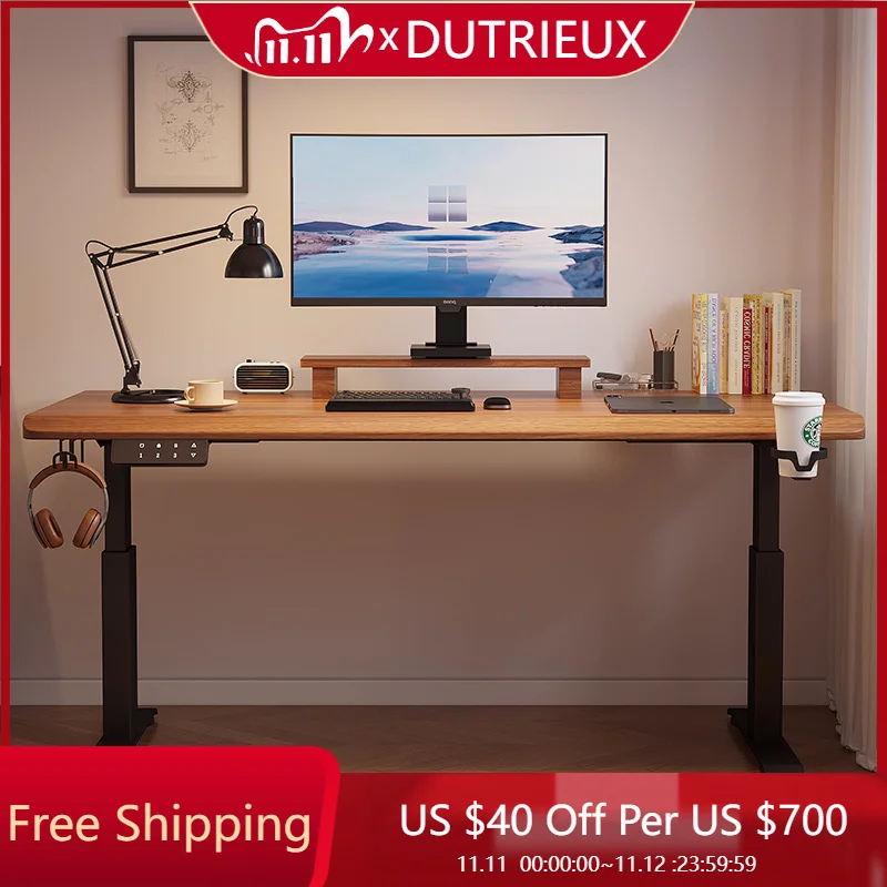 

Adjustable Simple Computer Desks High End Office Electric Standing Computer Desks Console Organizers Bureau Trendy Furniture