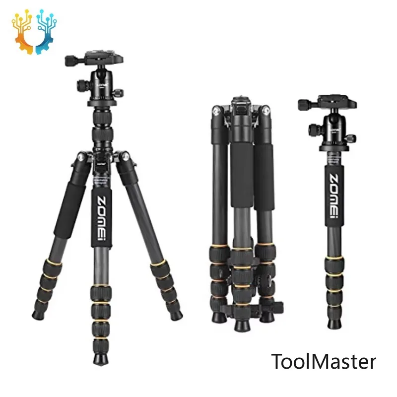 

【2026】Zomei Q666C Carbon Fiber Tripod - Lightweight Portable Stand For Travel, Compatible With DSLR/Phone Cameras