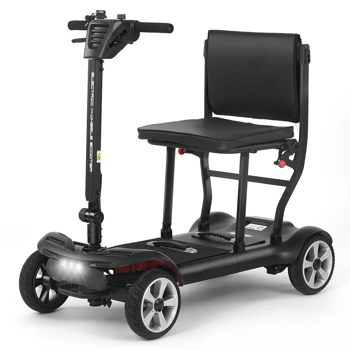 Comfor Lightweight 4 Wheels High  Foldable Compact Intelligent Mobility Scooter for Seniors Disabled Adult Outdoor