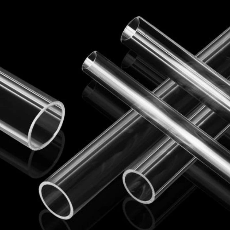 1/2/4/8pcs OD 5-35mm Transparent Acrylic Tube Rigid Round Tubing 500mm Length PMMA Organic Glass Tube Plastic Pipe Fittings