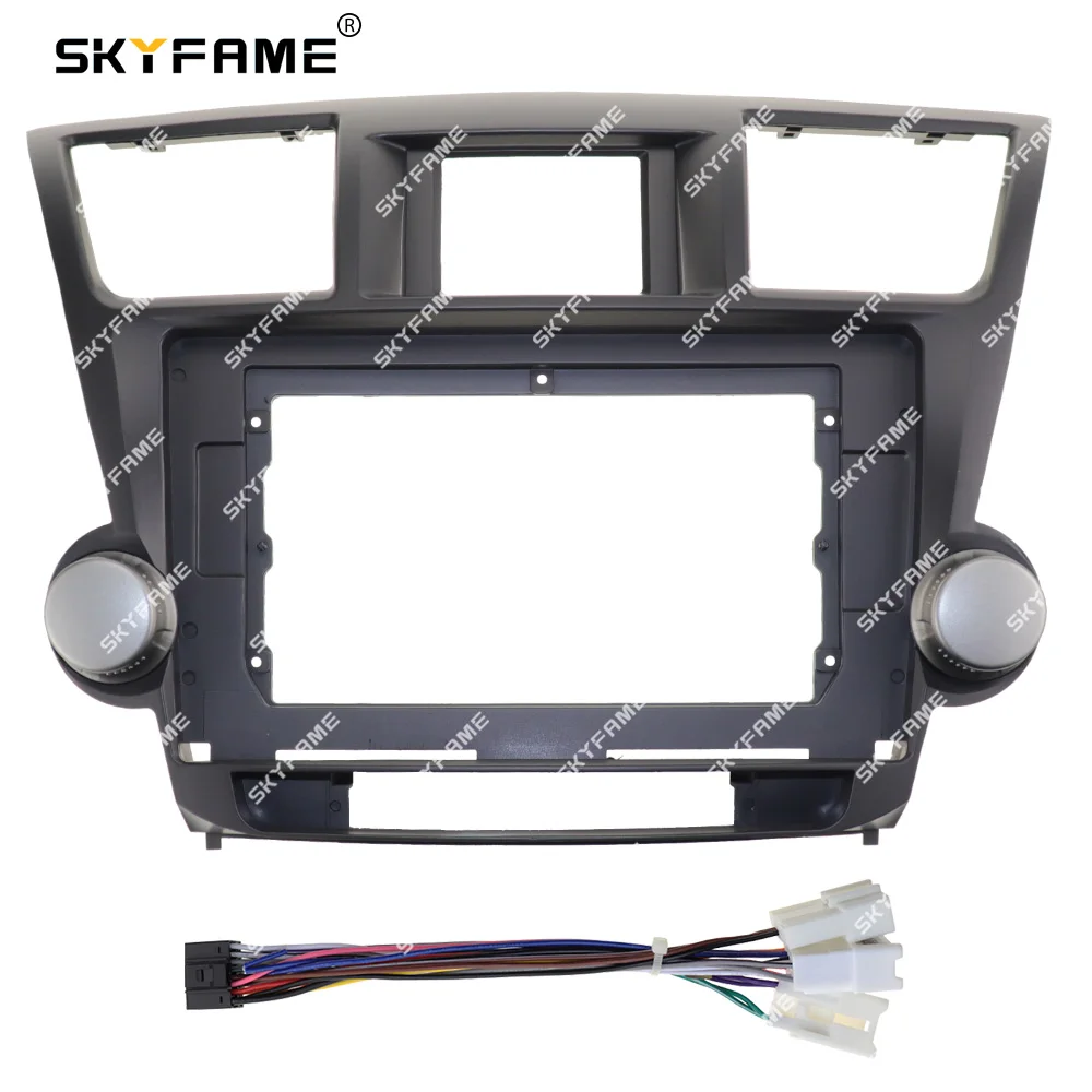SKYFAME Car Frame Fascia Adapter Android Radio Audio Dash Fitting Panel Kit For Toyota Highlander Kluger
