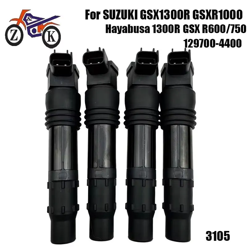 4Pcs Motorcycle Ignition Coil For SUZUKI GSX1300R Hayabusa 1300R GSXR1000 GSF GSX 650F Bandit 650 Ignition Parts 129700-4400
