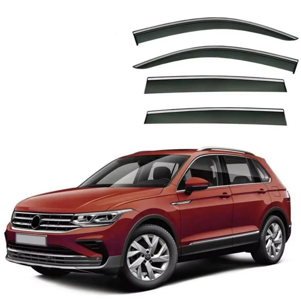 Window Visor Rain Exterior Part Body Kit Accessories For VW Volkswagen Tiguan L X 2007 2008 2009 2011 2010 2011 2012 -2024