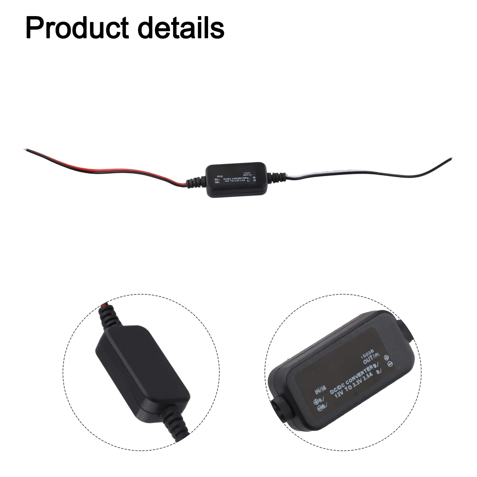 12V to 3.3V DC Voltage Reducer Converter 2.5A Output with Overcurrent and Short Circuit Protection for Industrial Equipment