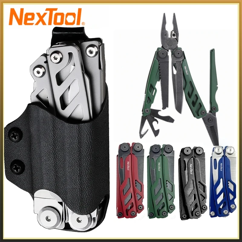 Nextool Flagship Pro 16 in 1 Multi Tool Pliers with Kydex Sheath Folding Multitool Portable Pocket Multipurpose Knife Scissors