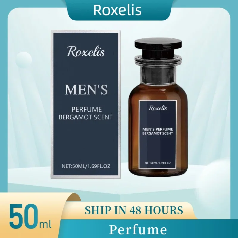 

50 мл мужская парфюмерная вода в стиле бергамота, туалетная вода, натуральный свет, свежий аромат, долговечный для ежедневного использования, качественный рождественский подарок, спрей