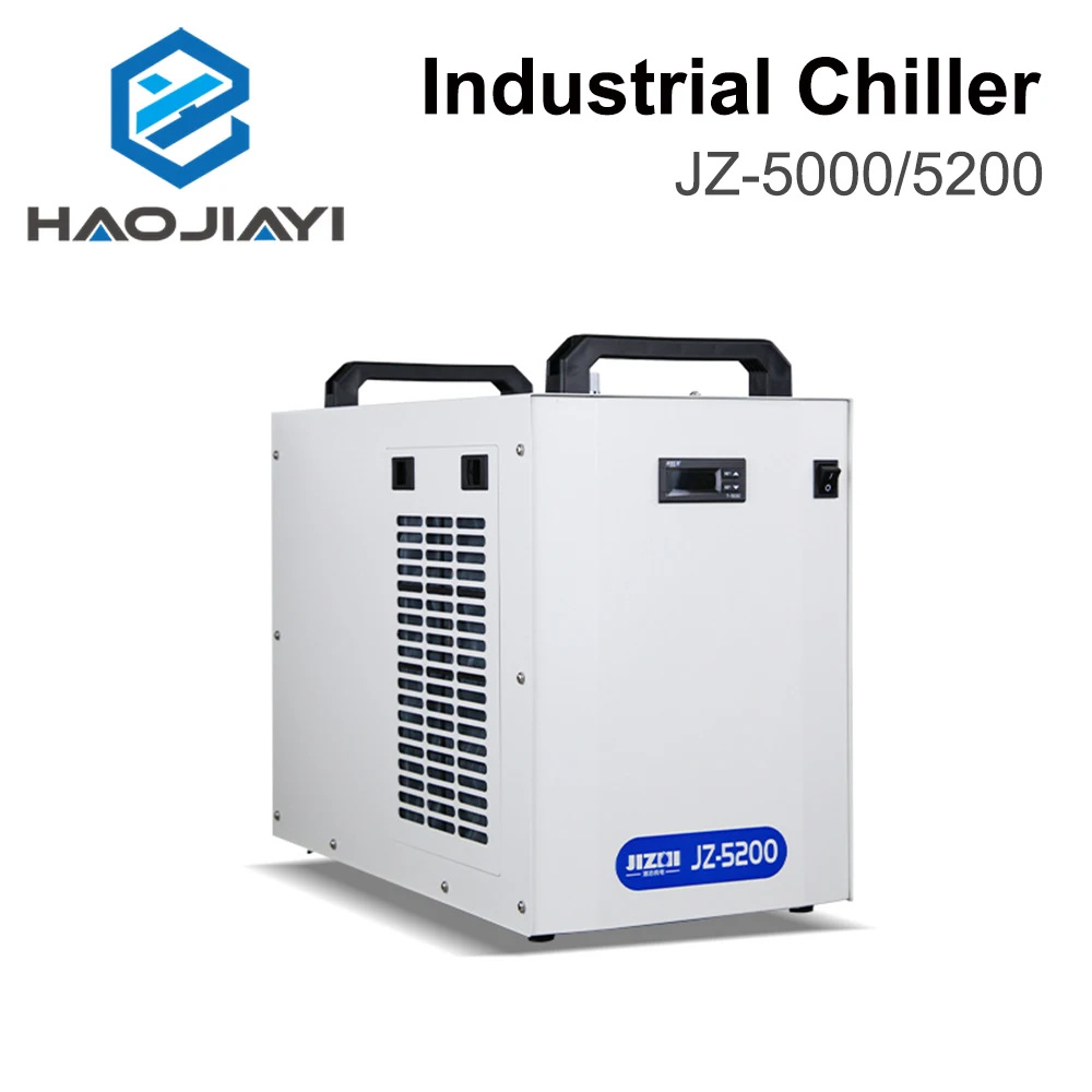 

JZ-5000/5200 Industrial Water Chiller for CO2 Laser Engraving Cutting Machine Cooling 100-150W Laser Tube DG110V AG220V