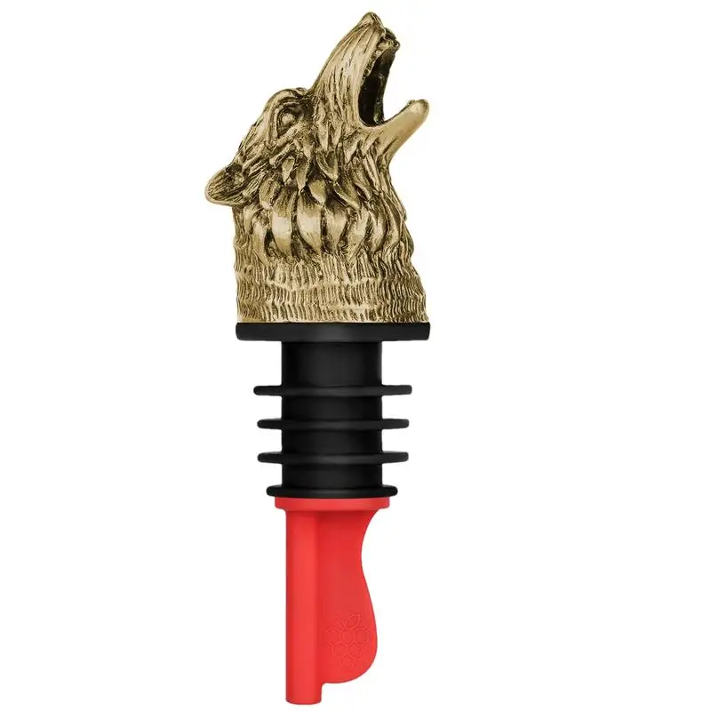 

Wolf Head Wine Aerator Pourer Spout Cool Animal Liquor Pour Spout Wine Pourer Spout Safe Liquors Spouts Wine Diffuser Aerator