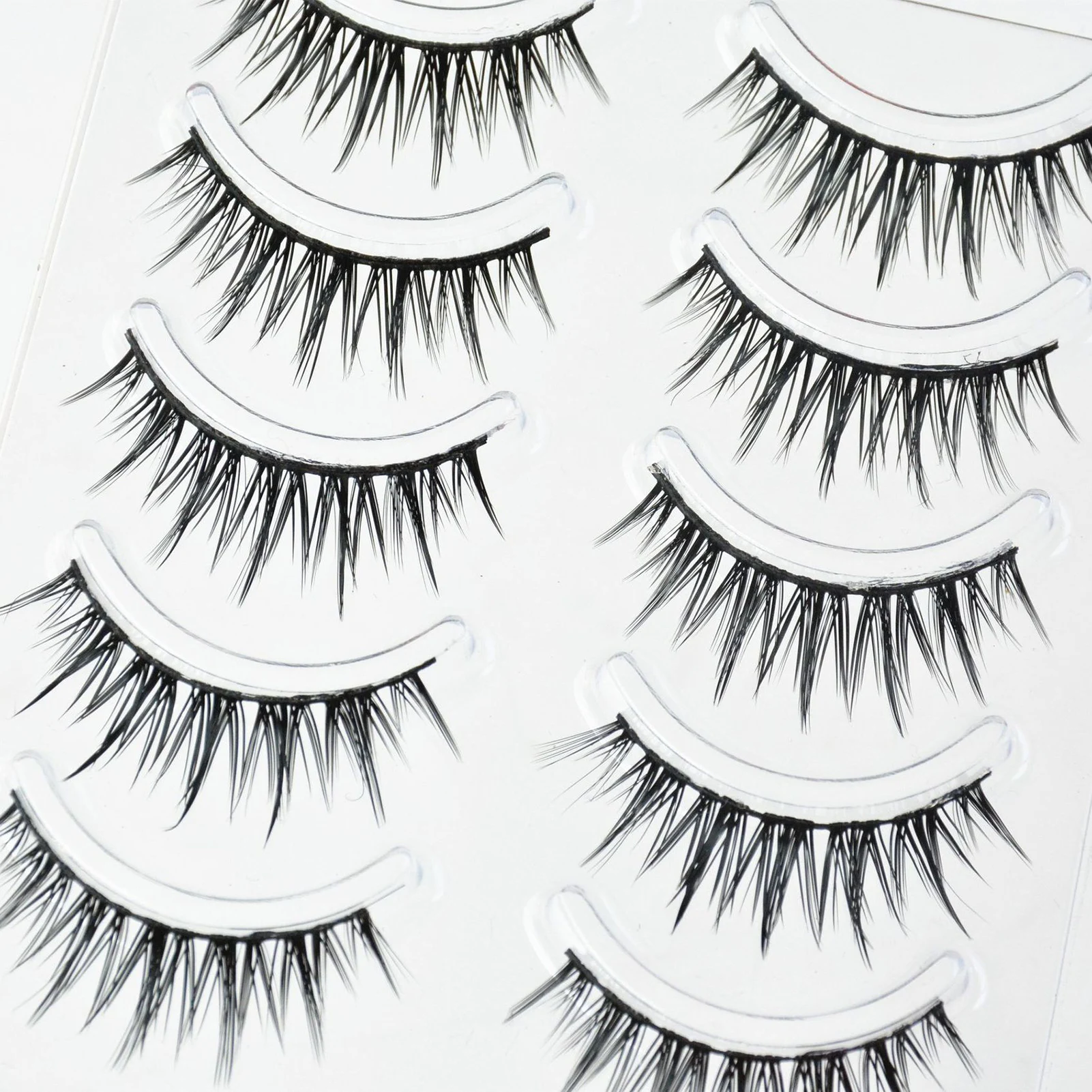 ขนตาปลอมแบบเต็มแถบ DIY สไตล์มังงะ ขนตาปลอมแบบโค้งงอนสไตล์เกาหลี ขนตาปลอมธรรมชาติ ดูหนาแน่น สำหรับผู้หญิง