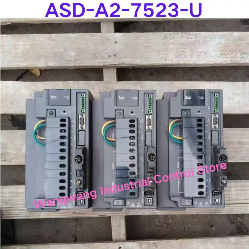 Second-hand test OK  Servo Drive ASD-A2-7523-U, 7.5KW