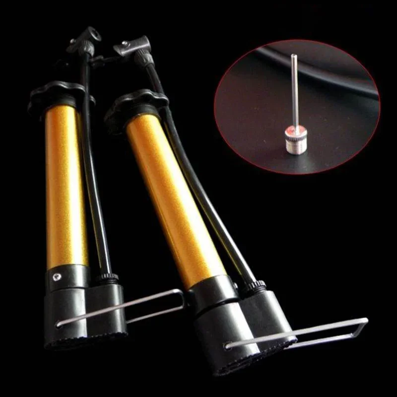 Portable Bicycle Pump Manual Small Inflator Bicycle Tire Pumps Bike Air Pump Electric Motorcycles Football Basketball Inflator