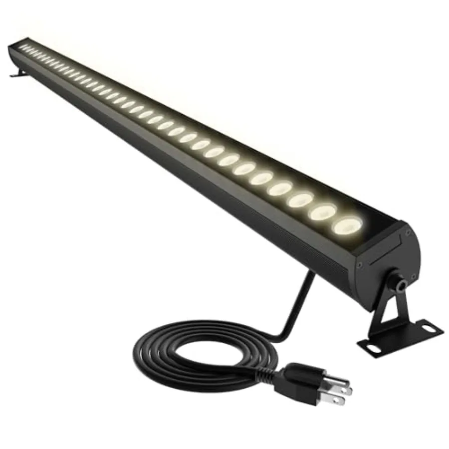 

40″ LED Wall Washer Light Bar, 36W Outdoor Light, IP65 120V AC Plug-in LED Flood Bar with 360° Adjustable Mount Brackets for Wa
