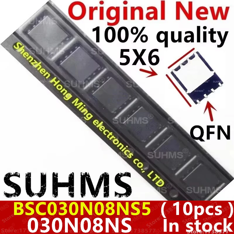 (10 Stück) 100 % neuer TBSC030N08NS5 BSC030N08NS 030N08NS QFN-8-Chipsatz