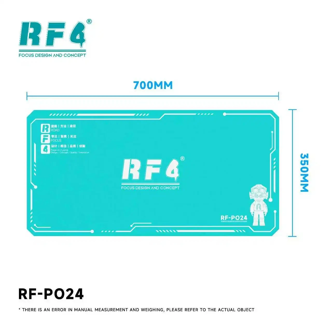 Podkładka silikonowa antystatyczna i odporna na ciepło do lutowania RF4 RF-PO23 RF-PO24 do naprawy telefonów komórkowych, płyt głównych, procesorów, chipów BGA.