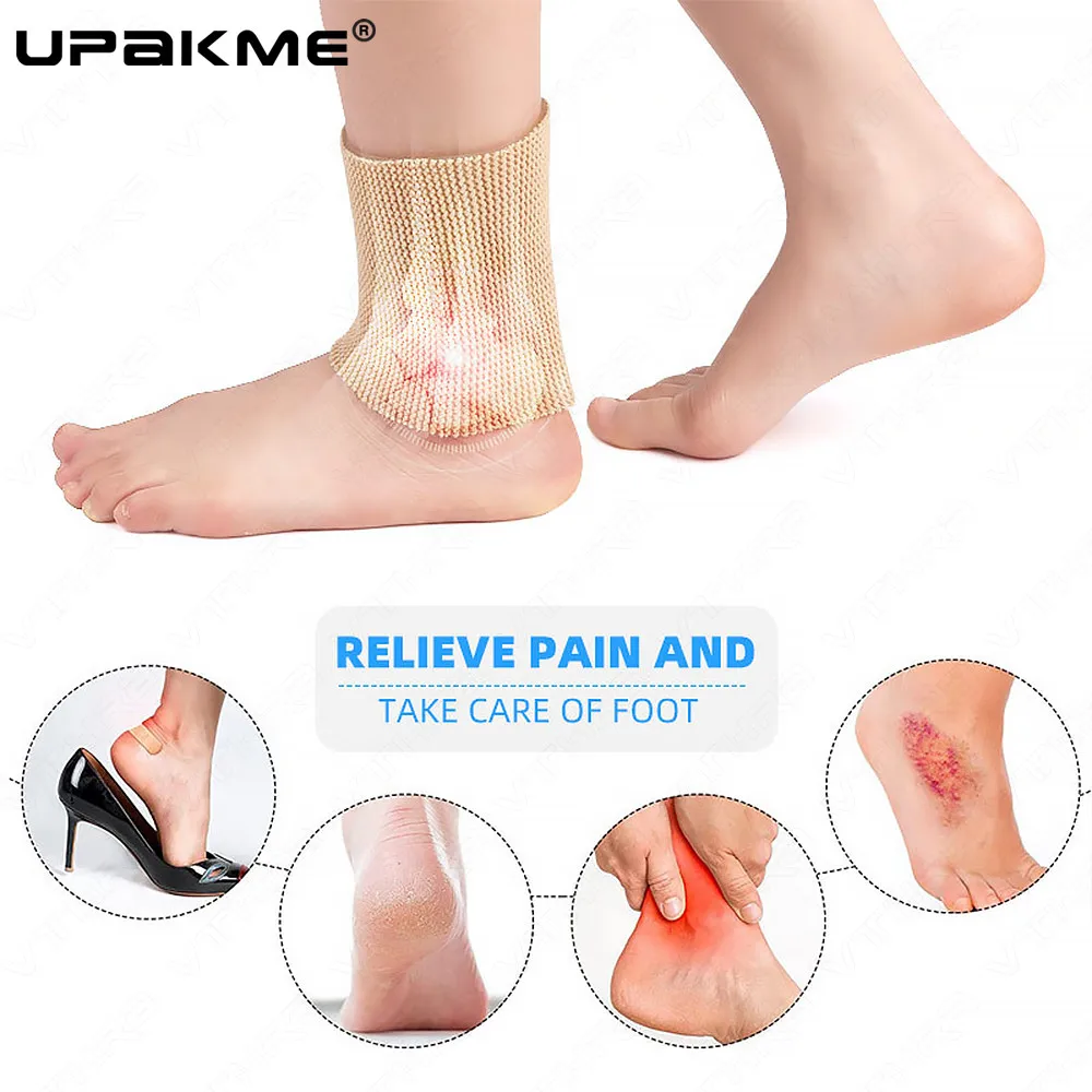 Nylon Ankle 1PC Support Elastic Protection Wrap Sprain Fasciitis Ankle Brace Sleeve for Running Sports Fitness Soccer Basketball