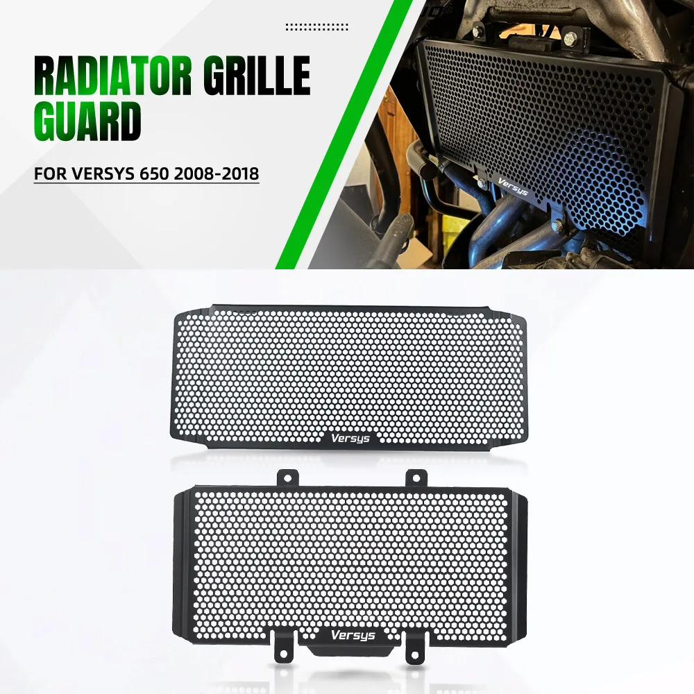 

FOR Kawasaki Versys 650 Oil Cooler 2008 2009 2010 2011 2012 2013 2014 2015 2016 2017 2018 Radiator Grille Guard Cover Protector