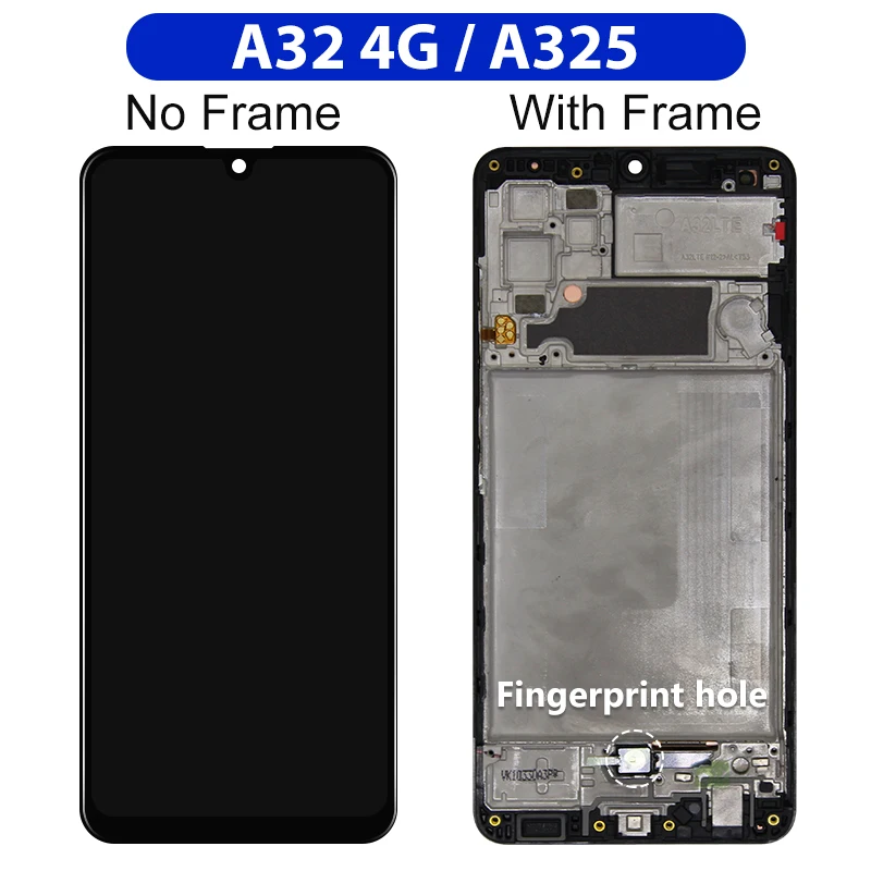 SUPER AMOLED For Samsung Galaxy A32 4G A325F Display For Samsung Galaxy A32 5G Touch Screen Digitizer Display Replacement Parts