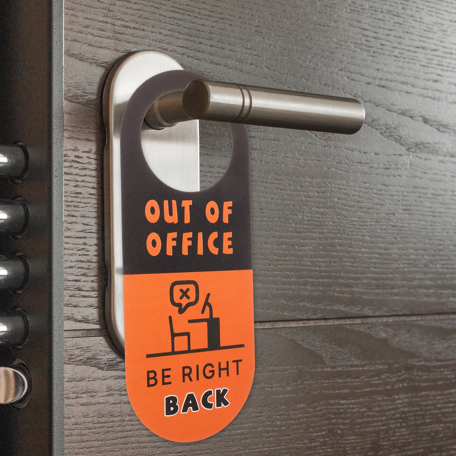 

PVC Office Door Sign High Quality Double Sided Door Hanger Not Disturb Hotel Doorknob Reminder Signs For Commercial Use