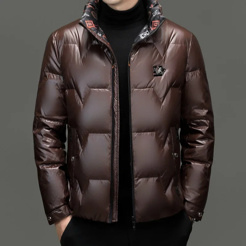 Designer Clothes Men Stand Collar Men's Lightweight Down Jacket Waterproof Jacket Man Duck Down Male Padding Winter Coats