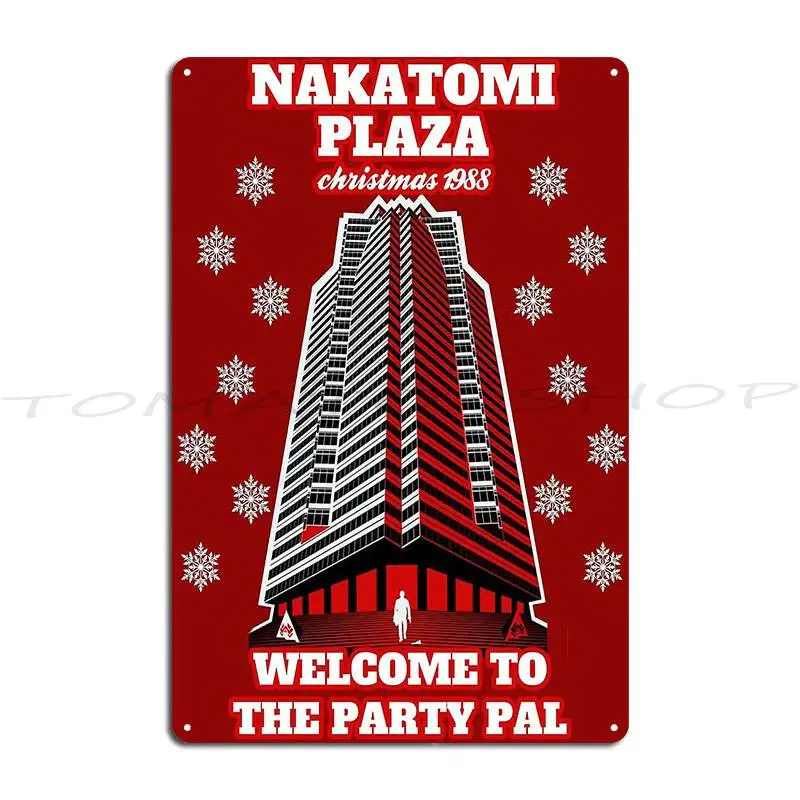 Nakatomi Plaza 1988 Metal Plaque Poster Sign Designing Decoration Kitchen Personalized Tin Sign Poster