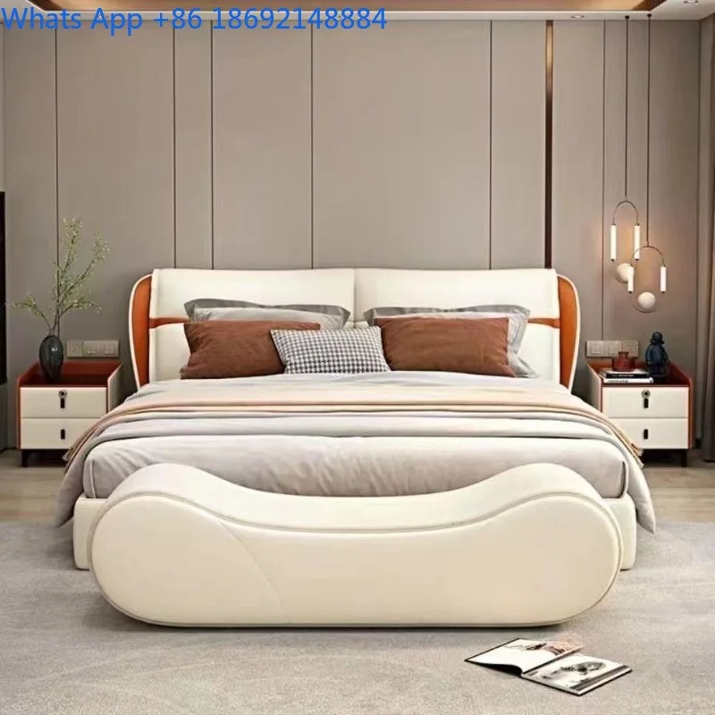 New Luxury Arc-Shaped Bedroom Bedside Stool Shoe Changing Multifunctional Sofa Stool Cloakroom Long Chaise Stool